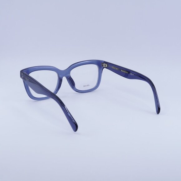 Celine CL41390/F 0BMP 00 Eyeglasses Blue 52mm Square Frame - Picture 9 of 10
